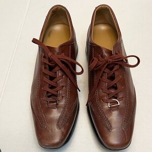 TOD’S WOMENS BROWN LEATHER DRIVING SHOES SIZE 38.5